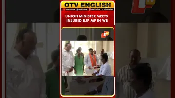 Union Minister Sukanta Majumdar Meets BJP MP Khagen Murmu In A Hospital In Siliguri