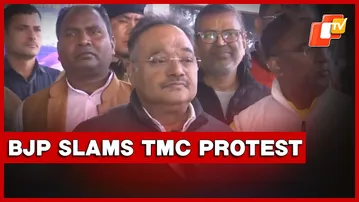 BJP MP Samik Bhattacharya On TMC Protest At Amit Shah Office