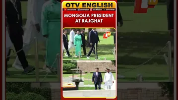 Mongolia President Khurelsukh Ukhnaa Lays Wreath At Rajghat During State Visit To India