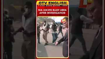 NIA Officials Leave From The Red Fort Blast Spot After Investigation