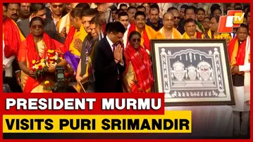President Droupadi Murmu Visits Puri Srimandir With Odisha Governor, CM