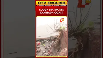 Cyclone Montha: Rough Sea Erodes Kakinada Shoreline, Properties Damaged