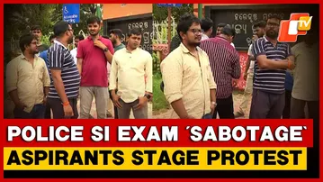 Odisha Police SI exam ‘sabotage’: Aspirants Stage Protest In Bhubaneswar, Demand Stringent Action