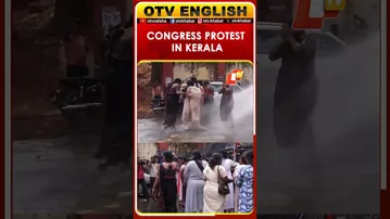 Mahila Congress Protests Against Kerala Health Minister; Police Use Water Cannons