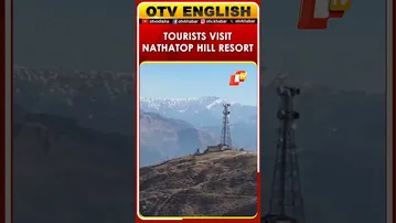 J&K: Tourists Visit Nathatop Hill Resort Via Patnitop