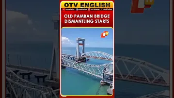 Old Pamban Railway Bridge Dismantling Begins In Tamil Nadu