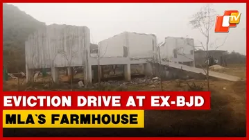 Eviction Drive At Ex-BJD MLA Pranab Balabantaray’s Farmhouse In Jajpur | OTV