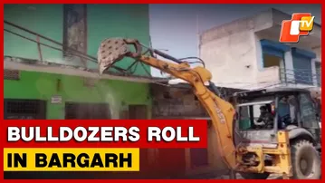 Bulldozers In Action As Bargarh Targets Waterlogging Crisis