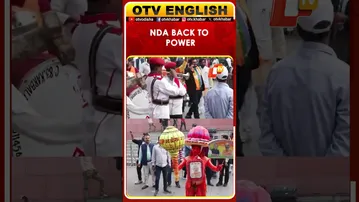 Supporters Of The BJP Celebrate At The Party Office In Delhi As NDA Set To Return To Power