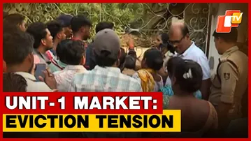 Tension Erupts At Unit-1 Market During BMC Anti-Encroachment Drive In Bhubaneswar | Odisha