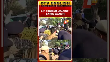 BJP Protests In Delhi Over Rahul Gandhi's Remarks On Bittu