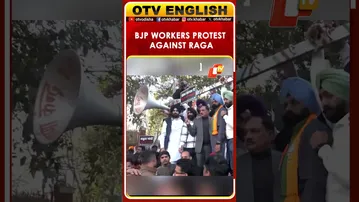 Delhi: BJP Workers Protest Rahul Gandhi's Statement Against Bittu