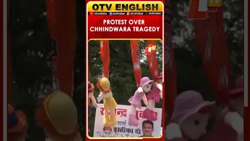 Congress Stages Protest In Bhopal Over Death Of 10 Children In Chhindwara Cough Syrup Case