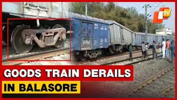 Goods Train Derails In Odisha’s Balasore