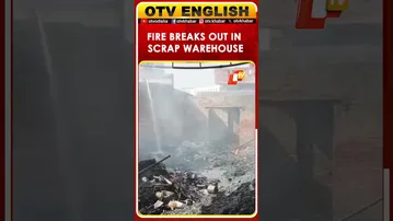 Fire Breaks Out At Scrap Warehouse Near Bawdi Gate In Bhiwani | Haryana