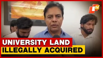 KT Rama Rao Meets Students On Illegal Land Acquisition