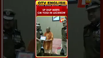 Uttar Pradesh DGP Rajeev Krishna Greets UP CM Yogi Adityanath In Lucknow