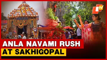 Anla Navami: Divine Fervour In Puri As Sakhigopal Prepares For Radharani's ‘Odiyani’ Besha