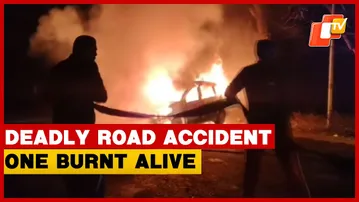 One Burnt Alive In Phulbani Auto–Car Collision