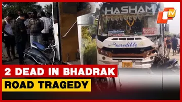 2 Dead After Private Bus Collides Head-On With Scooter In Bhadrak