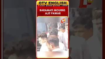 Mortal Remains Of Maharashtra Deputy CM Ajit Pawar Taken For Public Tributes In Baramati