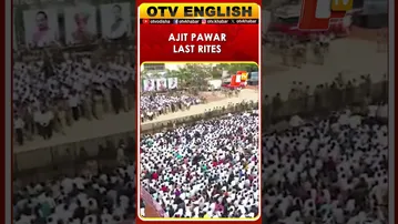Drone Visuals Of Maharashtra Deputy CM Ajit Pawar's Last Rites In Baramati