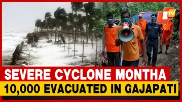 Over 10,000 Evacuated As Cyclone Montha Batters Gajapati
