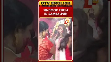 Women Celebrate Vijayadashami With Sindoor Khela In Odisha's Sambalpur