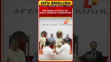 President Murmu, CM Naidu Attend Centenary Celebrations Of Sri Sathya Sai Baba In Puttaparthi