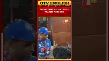 Team India Skipper Suryakumar Yadav Offers Prayers After ICC Men's T20 World Cup 2026 Win