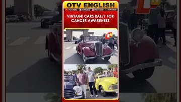 Pink Wave Vintage Car Rally Held In Lucknow For Breast Cancer Awareness