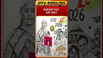 UP | Amroha Artist Zuhaib Khan Creates Charcoal Sketch Ahead Of Union Budget 2026