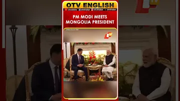 PM Modi Holds Bilateral Meeting With Mongolia President Khurelsukh Ukhnaa At Hyderabad House