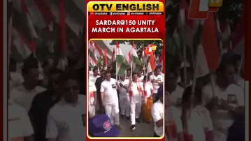 Tripura CM Manik Saha Joins Sardar’s 150 Unity March In Agartala