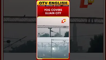 Thin Layer Of Fog Blankets Ujjain City As Mercury Dips