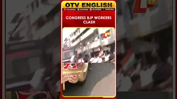 Indore MP: Congress-BJP Workers Clash Amid Protest; Stone Pelting