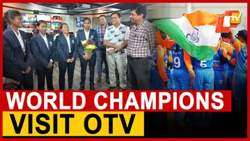 Visually Challenged Odia Cricketers Celebrate T20 World Cup Victory At OTV Office In Bhubaneswar