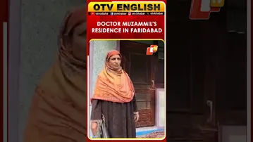 Visuals From Outside The Residence Of Doctor Muzammil, Arrested Yesterday In Faridabad