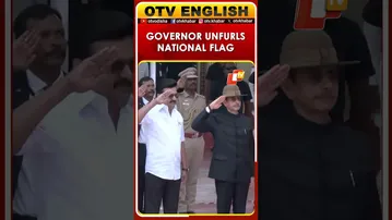 TN Governor RN Ravi Unfurls Flag In Chennai; CM MK Stalin Present