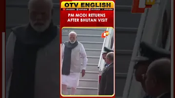 PM Modi Returns To Delhi After Successful Two-Day State Visit To Bhutan