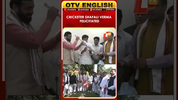 Haryana CM Nayab Singh Saini Felicitates Cricketer Shafali Verma