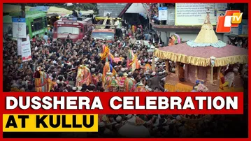 Large Number of Devotees Gather To Celebrate Dusshera in Himachal Pradesh' Kullu