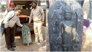 Ancient Vishnu Idol  ,East Burdwan News  ,Raina Police Station,  Black Stone Statue (Kasti Pathar)  ,Burdwan University Museum,  Sen Era Sculpture,  Archaeological Discovery West Bengal  ,11th Century Idol,প্রাচীন বিষ্ণুমূর্তি উদ্ধার,  পূর্ব বর্ধমান সংবাদ , রায়না থানা  ,কষ্টিপাথরের মূর্তি  ,সেন আমলের ভাস্কর্য,  বর্ধমান বিশ্ববিদ্যালয় সংগ্রহশালা,  পুকুর সংস্কার  ,প্রত্নতাত্ত্বিক নিদর্শন