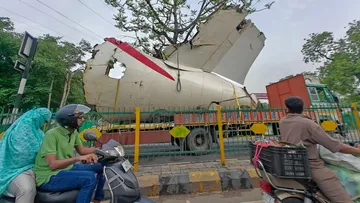 Air India Plane Crash Wreckage