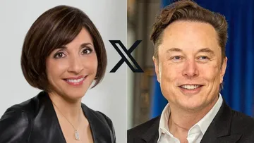 Linda Yaccarino and Elon Musk