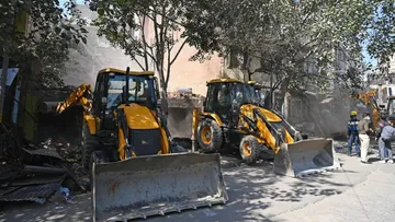 Demolition Drive Bulldozer Action DDA Demolition Anti Encroachment Drive Mount Kailash