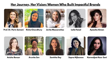 Collage of inspiring women entrepreneurs and leaders who built impactful, purpose-driven brands across industries.