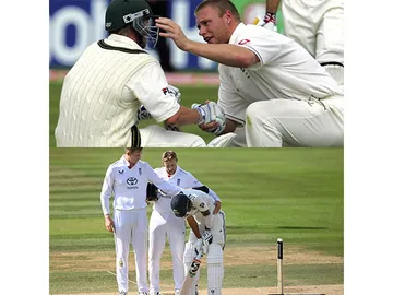 The series is indeed starting to mirror the 2005 Ashes series, both in competiton and sportsmanship. (Photo: ICC and X)