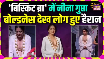 66 year old Neena Gupta wore bold dress with Biscuit Bra video viral
