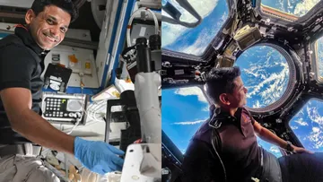 Shubhanshu Shukla at ISS
